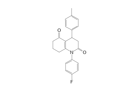 1-(4-fluorophenyl)-4-(4-methylphenyl)-4,6,7,8-tetrahydro-3H-quinoline-2,5-dione