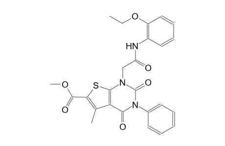 thieno[2,3-d]pyrimidine-6-carboxylic acid, 1-[2-[(2-ethoxyphenyl)amino]-2-oxoethyl]-1,2,3,4-tetrahydro-5-methyl-2,4-dioxo-3-phenyl-,