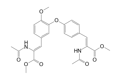 (Z)-2-acetamido-3-[4-[5-[(Z)-2-acetamido-3-keto-3-methoxy-prop-1-enyl]-2-methoxy-phenoxy]phenyl]acrylic acid methyl ester
