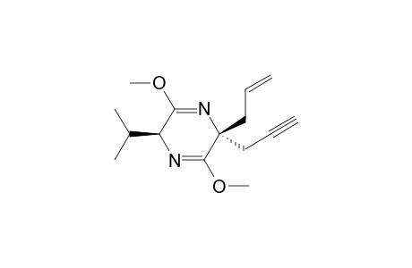 (2S,5R)-3,6-dimethoxy-2-propan-2-yl-5-prop-2-enyl-5-prop-2-ynyl-2H-pyrazine