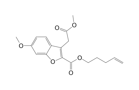 3-(2-keto-2-methoxy-ethyl)-6-methoxy-coumarilic acid pent-4-enyl ester