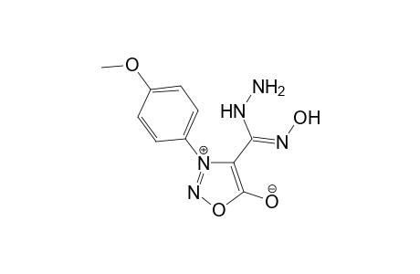 Hydrazino[3-(4-methoxyphenyl)sydnon-4-yl]methanone oxime