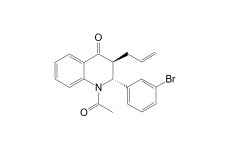 (2R,3S)-1-acetyl-3-allyl-2-(3-bromophenyl)-2,3-dihydroquinolin-4(1H)-one