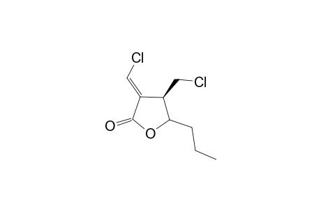 .alpha.(E)-(Chloromethylene)-.beta.-(chloromethyl)-.gamma.-propyl-.gamma.-butyrolactone