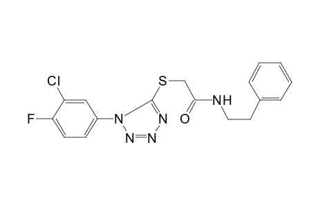 2-[1-(3-Chloro-4-fluoro-phenyl)-1H-tetrazol-5-ylsulfanyl]-N-phenethyl-acetamide