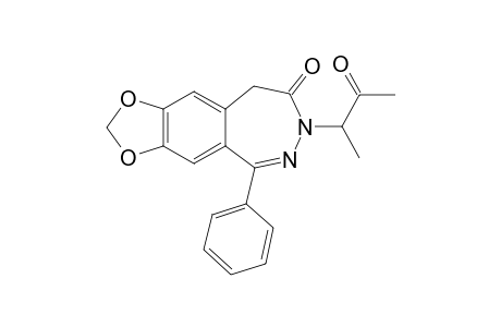 7-[(R,S)-1-Methyl-2-oxopropyl]-5-phenyl-7H-1,3-dioxolo[4,5-h]-[2,3]benzodiazepine-8(9H)-one