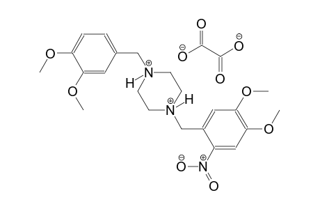 1-(3,4-dimethoxybenzyl)-4-(4,5-dimethoxy-2-nitrobenzyl)piperazinediium oxalate