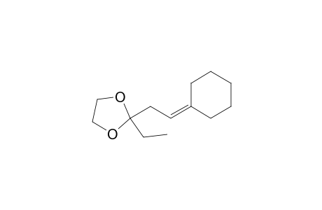 1,3-Dioxolane, 2-(2-cyclohexylideneethyl)-2-ethyl-