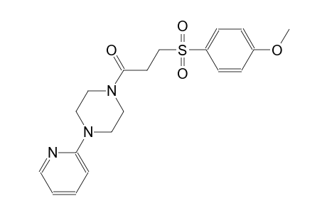 piperazine, 1-[3-[(4-methoxyphenyl)sulfonyl]-1-oxopropyl]-4-(2-pyridinyl)-