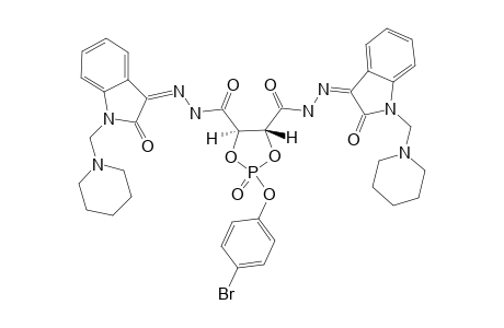 (4R,5R)-N'4,N'5-BIS-[2-OXO-1-(PIPERIDIN-1-YL-METHYL)-INDOLIN-3-YLIDENE]-2-(4-BROMOPHENOXY)-1,3,2-DIOXA-PHOSPHOLANE-4,5-DICARBOHYDRAZIDE-2-OXIDE