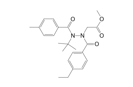 N'-(t-Butyl)-N'-(3'-methylbenzoyl)-N'-bis(4"-ethylbenzoyl)-N'-[(methoxycarbonyl)methyl]hydrazine