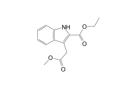 3-(2-keto-2-methoxy-ethyl)-1H-indole-2-carboxylic acid ethyl ester