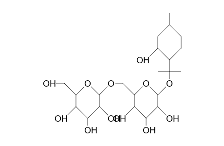 (1R,3R,4R)-3-Hydroxy-P-menthan-8-yl O-B-D-glucopyranosyl-(1->6)-B-D-glucopyranoside
