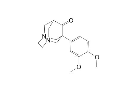 1-(3,4-Dimethoxyphenyl)-3,6-diazatricyclo[4.3.1.1(3,8)]undecan-9-one