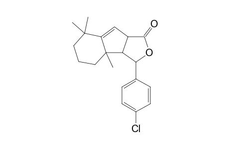3-(4-Chlorophenyl)-3b,7,7-trimethyl-3,3a,3b,4,5,6,7,8a-octahydro-1H-indeno[1,2-c]furan-1-one