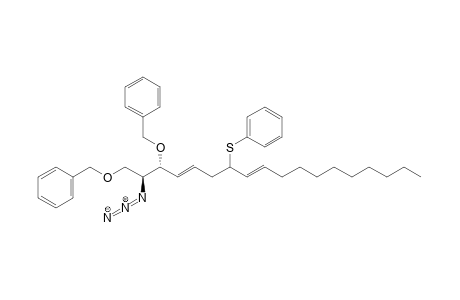 (2S,3R,4E,8E)2-Azido-1,3-di-O benzyl-7-(phenylthio)-4,8-octadecadiene-1,3-diol