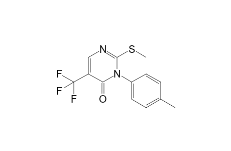 2-Methylsulfanyl-3-p-tolyl-5-trifluoromethylpyrimidin-4(3H)-one