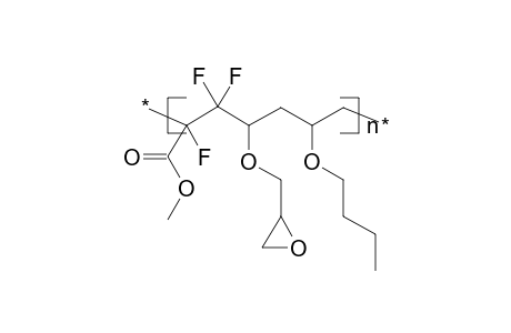 Poly(methyl 2,3,3-trifluoroacrylate-alt-glycidyl vinyl ether-co-vinyl butyl ether)