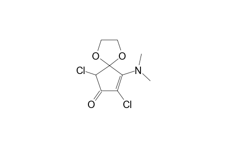 2,5-DICHLORO-3-DIMETHYLAMINO-4,4-ETHYLENEDIOXY-2-CYCLOPENTENONE