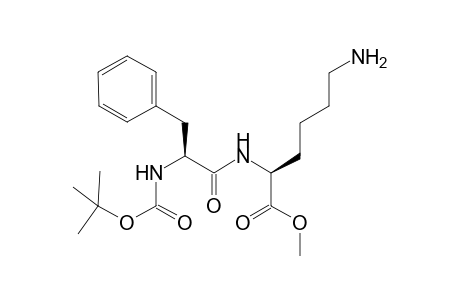 (2S)-6-amino-2-[[(2S)-2-(tert-butoxycarbonylamino)-3-phenyl-propanoyl]amino]hexanoic acid methyl ester