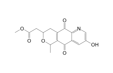 Methyl [3,4,5,10-tetrahydro-8-hydroxy-1-methyl-5,10-dioxo-1H-6-azanaphtho[2,3-c]pyran-3-yl]-acetate