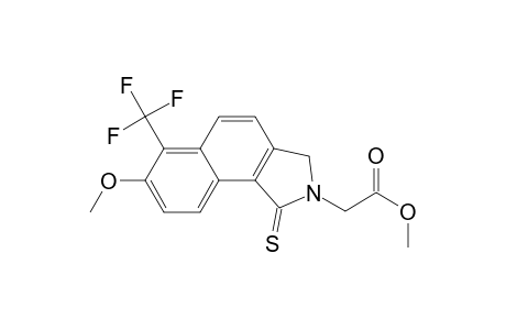 2H-Benz[e]isoindole-2-acetic acid, 1,3-dihydro-7-methoxy-1-thioxo-6-(trifluoromethyl)-, methyl ester