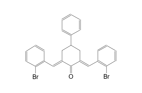 cyclohexanone, 2,6-bis[(2-bromophenyl)methylene]-4-phenyl-, (2E,6E)-