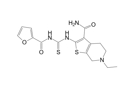 6-Ethyl-2-(2-furoylthiocarbamoylamino)-5,7-dihydro-4H-thieno[2,3-c]pyridine-3-carboxamide