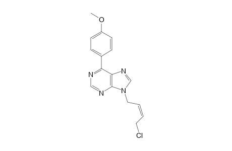 N9-[(Z)-4'-CHLORO-2'-BUTENYL-1'-YL]-6-(4-METHOXYPHENYL)-PURINE