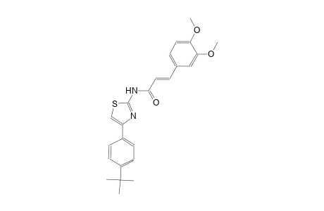(2E)-N-[4-(4-tert-butylphenyl)-1,3-thiazol-2-yl]-3-(3,4-dimethoxyphenyl)-2-propenamide