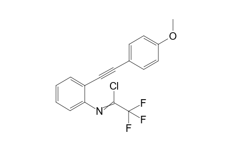 2,2,2-trifluoro-N-(2-((4-methoxyphenyl)ethynyl)phenyl)acetimidoyl chloride