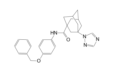 N-[4-(benzyloxy)phenyl]-3-(1H-1,2,4-triazol-1-yl)-1-adamantanecarboxamide