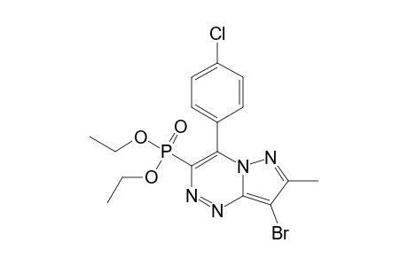 8-BROMO-4-(4'-CHLOROPHENYL)-7-METHYLPYRAZOLO-[3,2-C]-[1,2,4]-TRIAZIN-3-YL-PHOSPHONIC-ACID-DIETHYLESTER