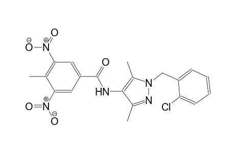 N-[1-(2-chlorobenzyl)-3,5-dimethyl-1H-pyrazol-4-yl]-4-methyl-3,5-dinitrobenzamide