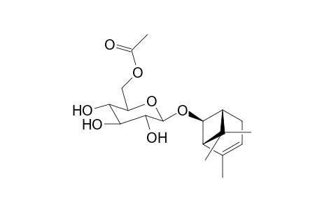 (cis)-Chrysanthenol-.beta.-D-glucopyranoside - 6'-Acetate