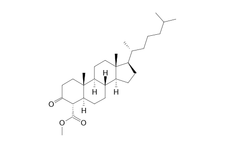 (4S,5S,8S,9S,10R,13R,14S,17R)-10,13-dimethyl-17-[(2R)-6-methylheptan-2-yl]-3-oxo-1,2,4,5,6,7,8,9,11,12,14,15,16,17-tetradecahydrocyclopenta[a]phenanthrene-4-carboxylic acid methyl ester