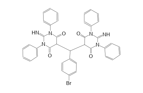 5,5'-((4-bromophenyl)methylene)bis(2-imino-1,3-diphenyldihydropyrimidine-4,6(1H,5H)-dione)