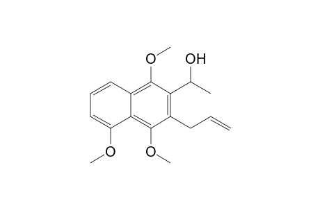 3-Allyl-2-(1'-hydroxyethyl)-1,4,5-trimethoxynaphthalene