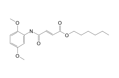 Fumaric acid, monoamide, N-(2,5-dimethoxyphenyl)-, hexyl ester