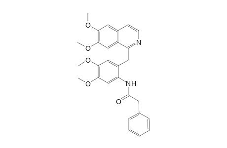 N-[2-[(6,7-dimethoxy-1-isoquinolinyl)methyl]-4,5-dimethoxyphenyl]-2-phenylacetamide