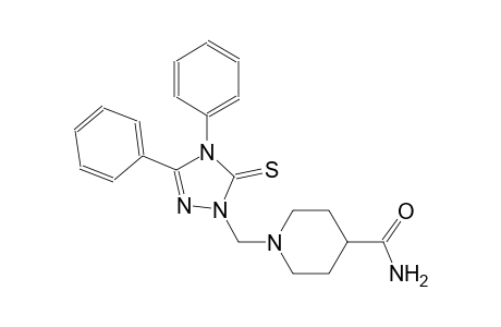 1-[(3,4-diphenyl-5-thioxo-4,5-dihydro-1H-1,2,4-triazol-1-yl)methyl]-4-piperidinecarboxamide