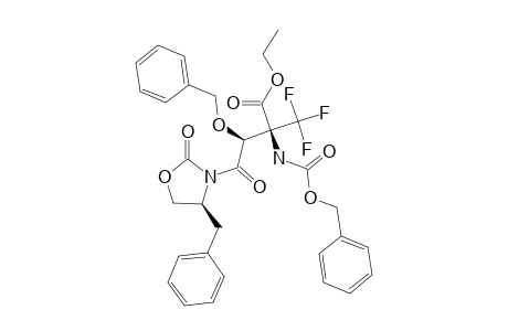 (2-R,3-S)-4-[(4-S)-4-BENZYL-2-OXOOXAZOLIDIN-3-YL]-3-BENZYLOXY-2-BENZYLOXYCARBONYLAMINO-4-OXO-2-TRIFLUOROMETHYL-BUTYRIC-ACID-ETHYLESTER