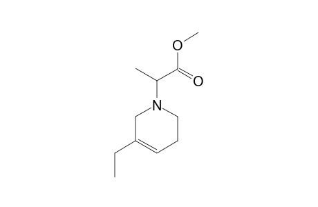 1-(.alpha.-Propionsaeuremethylester)-3-ethyl-1,2,5,6-tetrahydropyridin