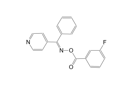 (E)-phenyl(4-pyridinyl)methanone O-(3-fluorobenzoyl)oxime