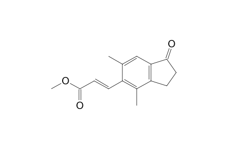 E-2,3-Dihydro-4,6-dimethyl-1H-inden-1-one-5-propenoic acid methyl ester