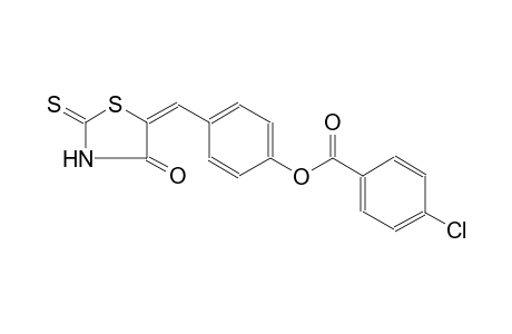4-[(E)-(4-oxo-2-thioxo-1,3-thiazolidin-5-ylidene)methyl]phenyl 4-chlorobenzoate