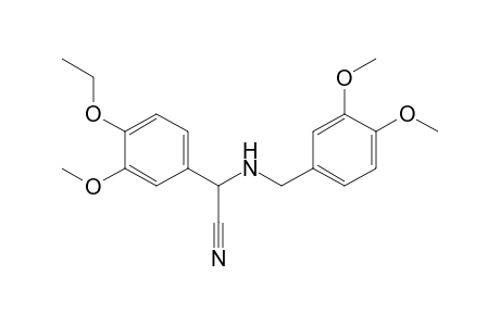 Benzeneacetonitrile, .alpha.-[[(3,4-dimethoxyphenyl)methyl]amino]-4-ethoxy-3-methoxy-, (.+-.)-