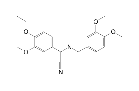 Benzeneacetonitrile, .alpha.-[[(3,4-dimethoxyphenyl)methyl]amino]-4-ethoxy-3-methoxy-, (.+-.)-