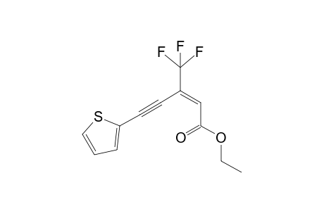 Ethyl (2E)-3-(trifluoromethyl)-6-(2'-thiophenyl)pent-2-en-4-ynoate