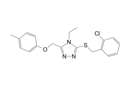 {5-[(2-chlorobenzyl)sulfanyl]-4-ethyl-4H-1,2,4-triazol-3-yl}methyl 4-methylphenyl ether